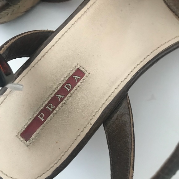 Prada wedge sandals - Picture 3 of 3